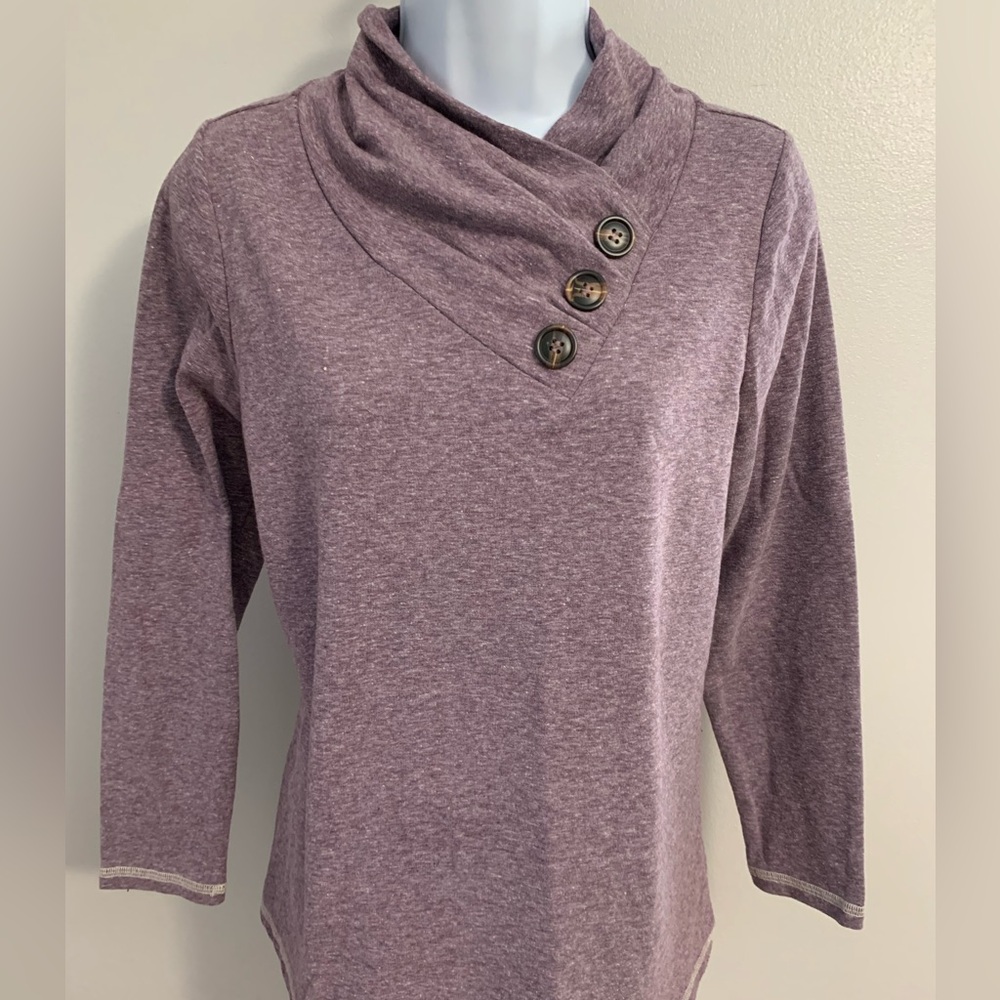 Soft Surroundings Button Neck Top